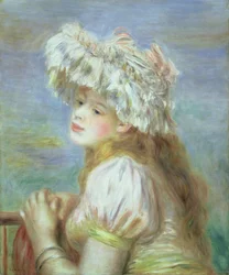 Retrato de una joven con sombrero de encaje, 1891